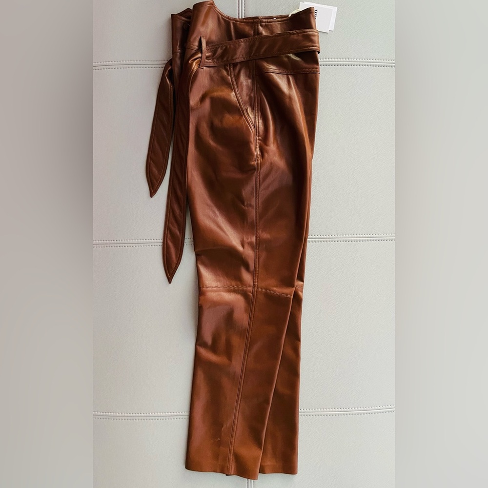 NWT NANUSHKA Western Style | Cigarette Pants ETHAN Tailored Vegan Leather Size S